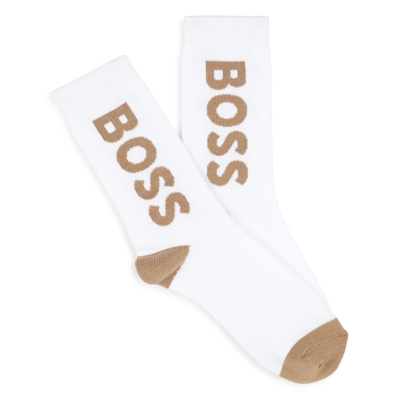 BOSS Set de 3 pares de Calcetines para niñoy adolescente blanco,cafŽ y negro