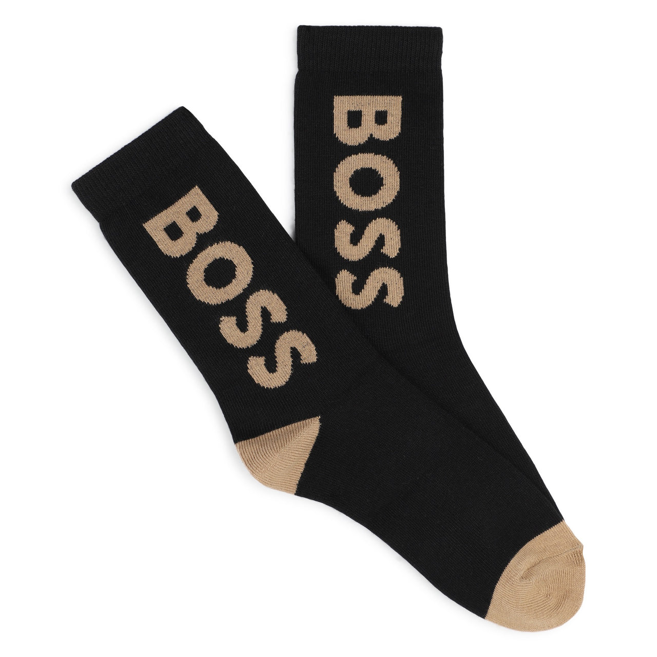 BOSS Set de 3 pares de Calcetines para niñoy adolescente blanco,cafŽ y negro