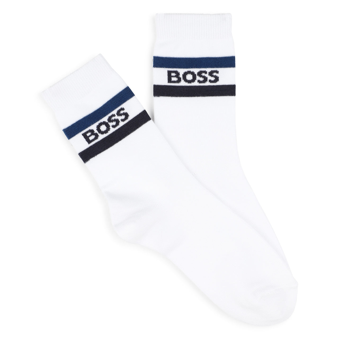 BOSS Set de 3 pares de Calcetines cortos para niño y adolescente blanco,marino y gris