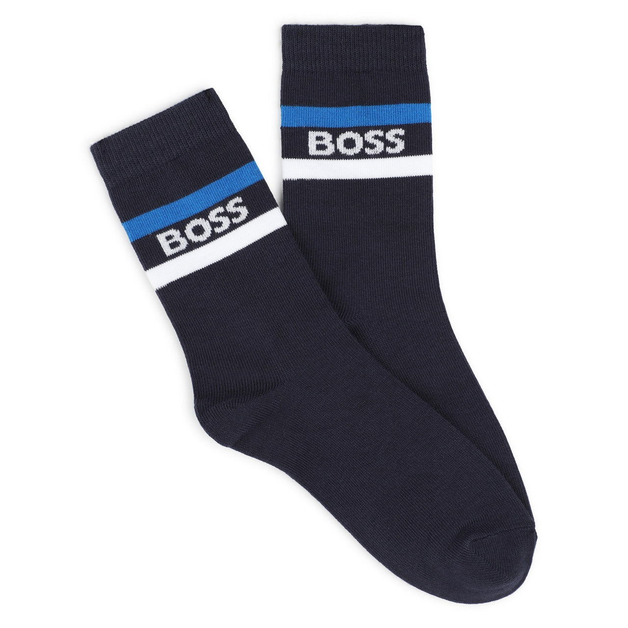 BOSS Set de 3 pares de Calcetines cortos para niño y adolescente blanco,marino y gris