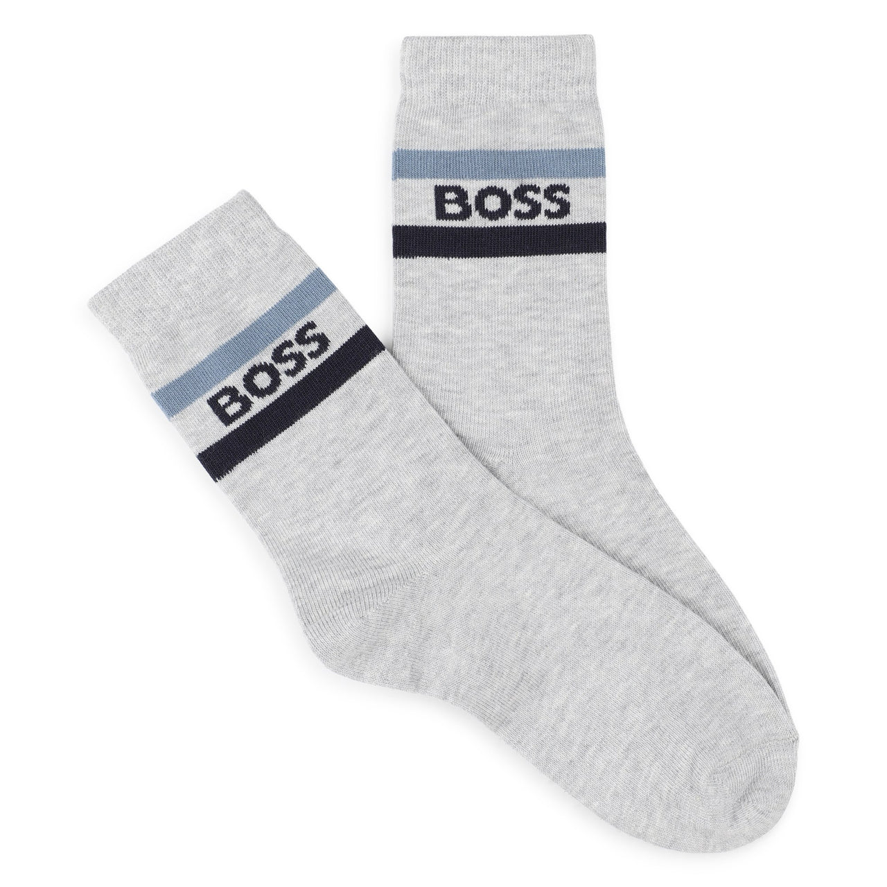 BOSS Set de 3 pares de Calcetines cortos para niño y adolescente blanco,marino y gris