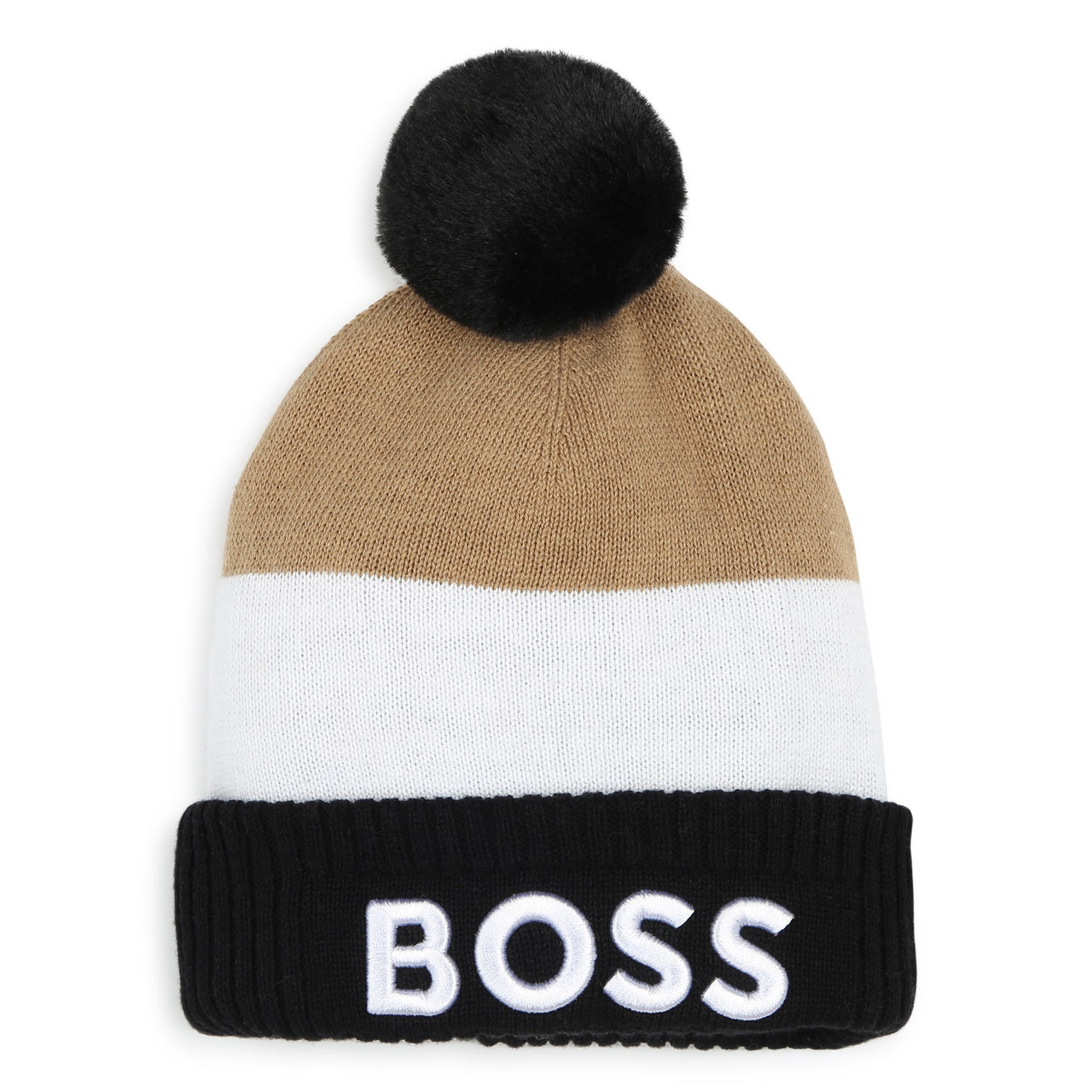 BOSS Gorro de frio para bebe tribanda