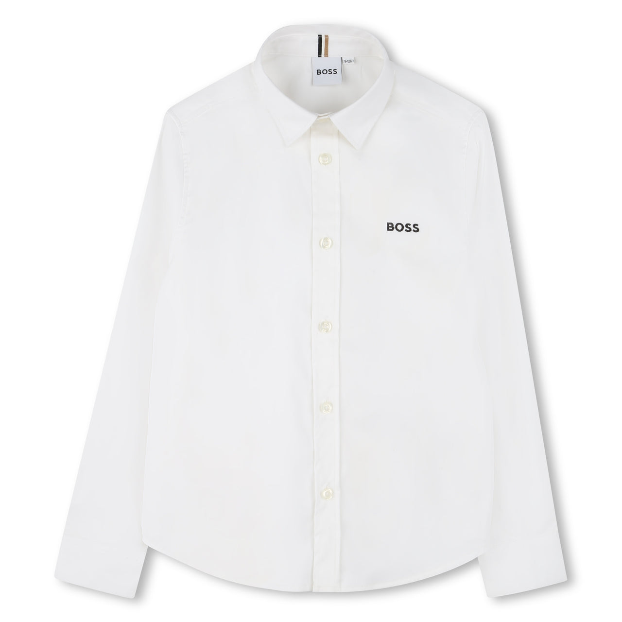 BOSS Camisa para niño y adolescente blanca