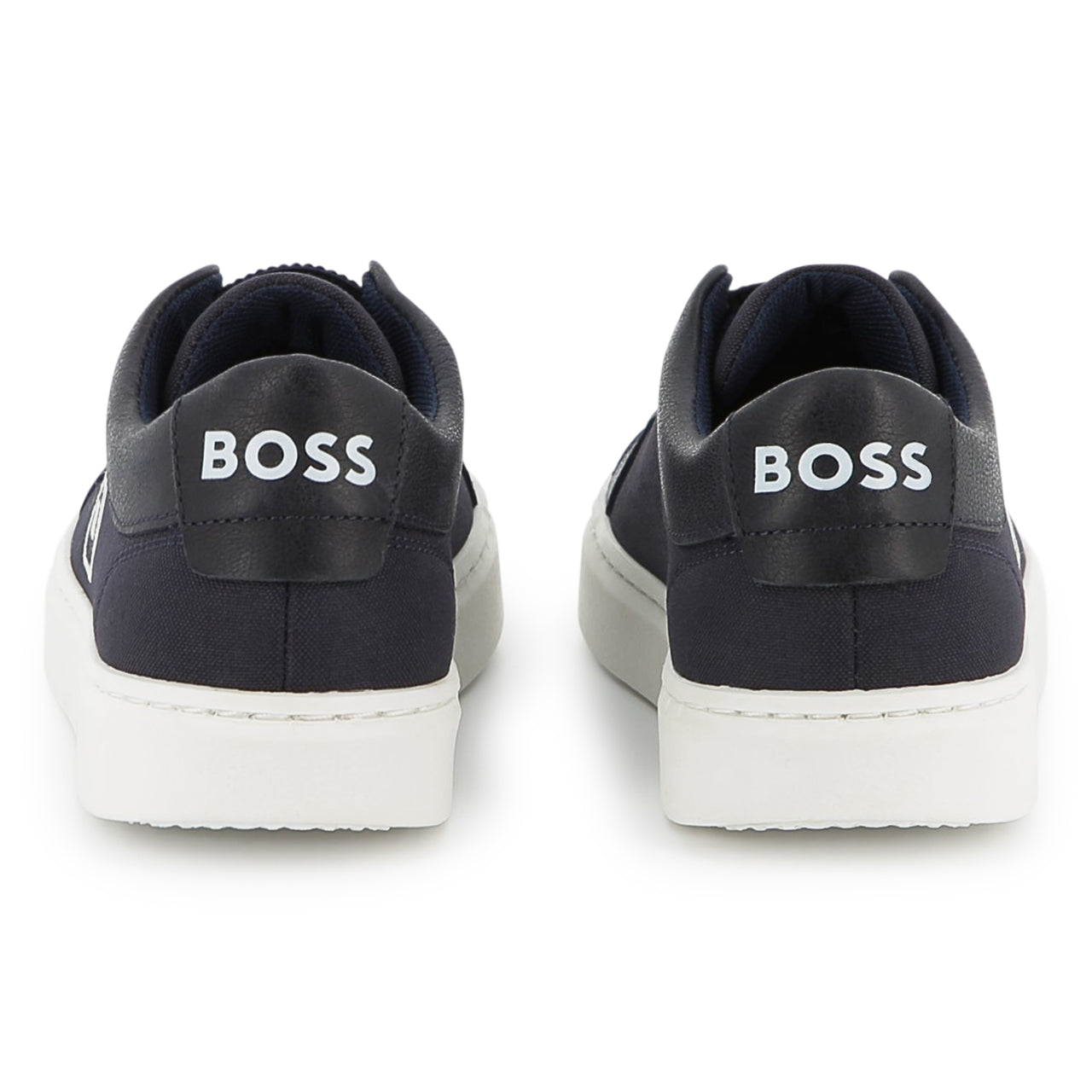 BOSS Tenis para niño y adolescente sin agujetas azul marino