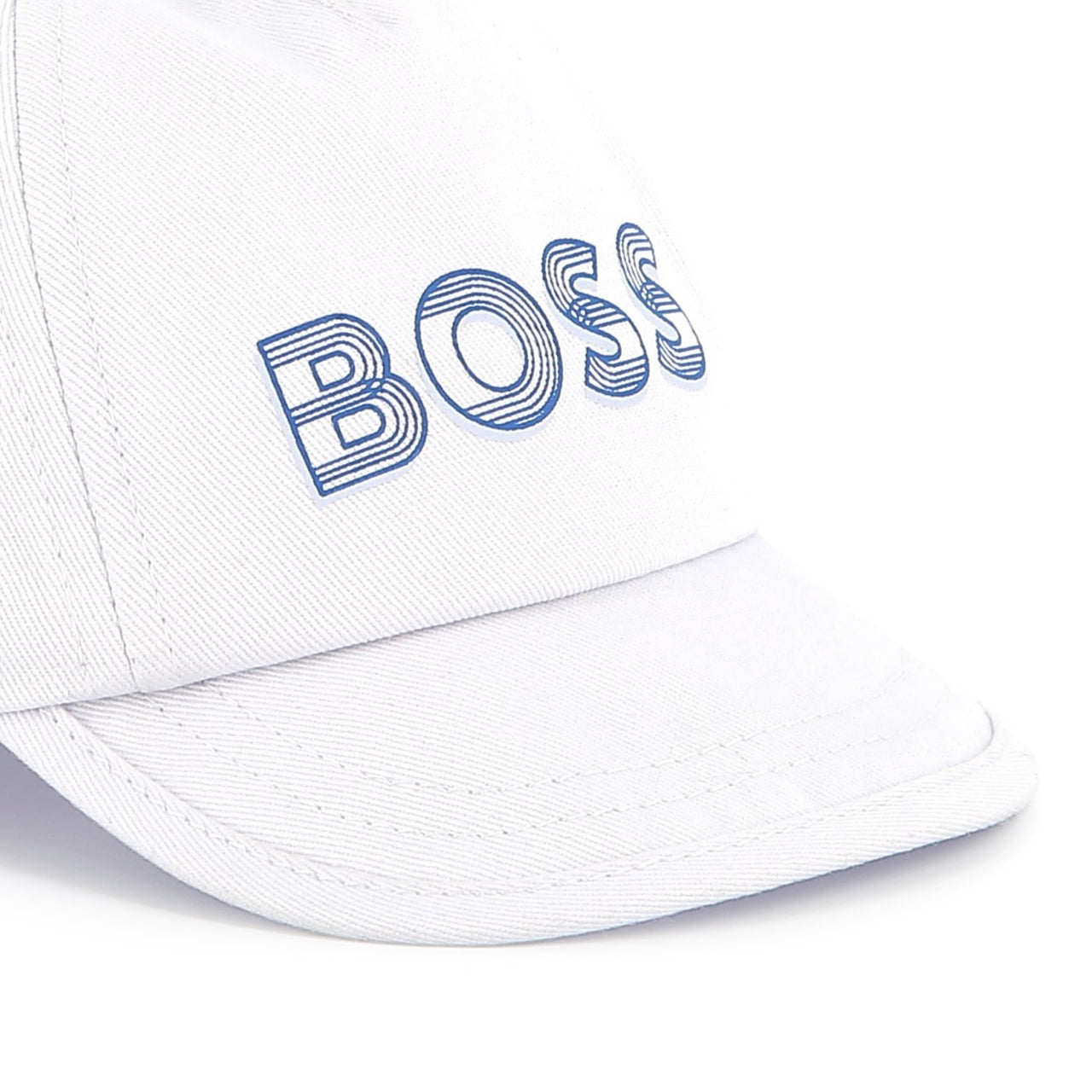 BOSS Gorra o cachucha para bebe color blanco print logo al frente