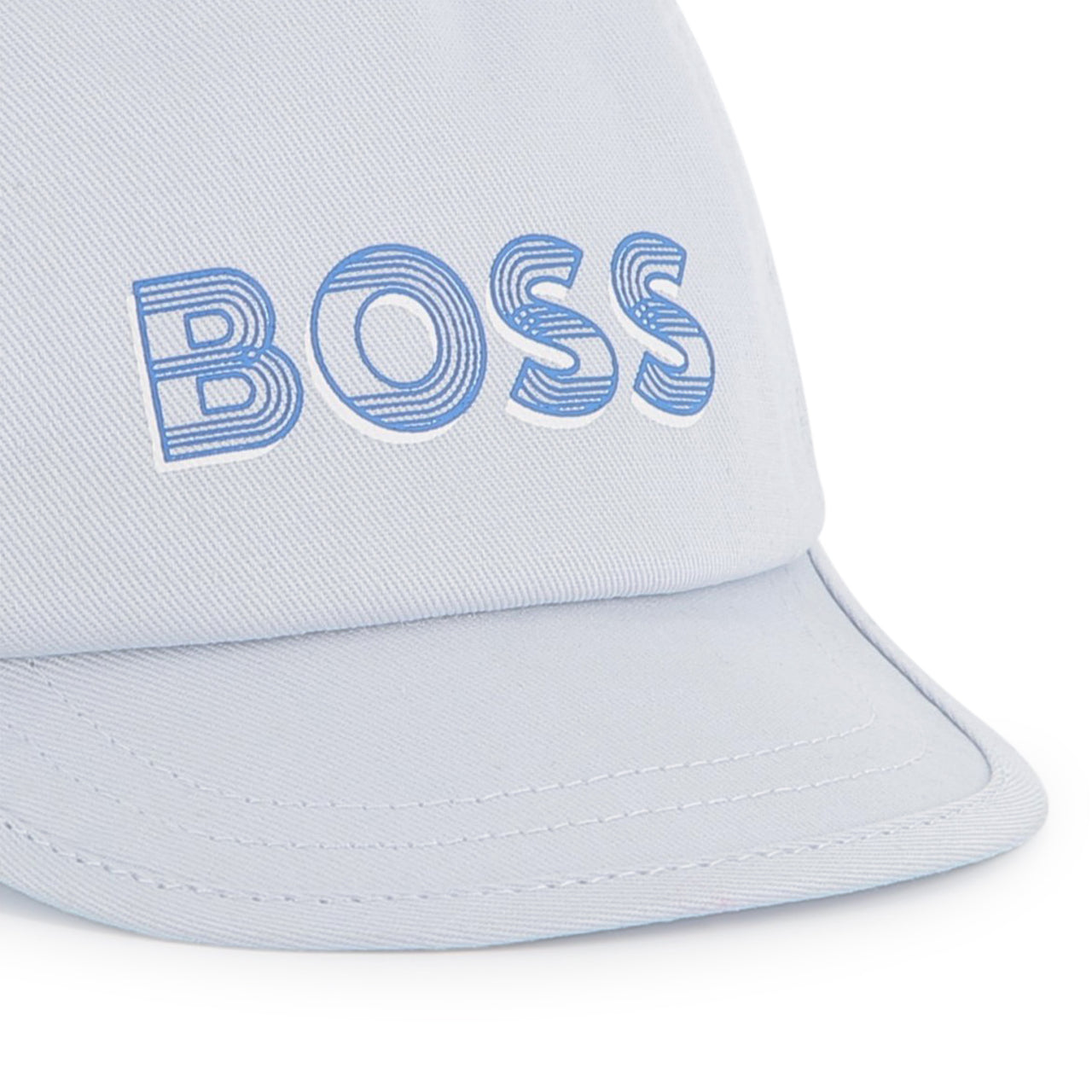BOSS Gorra o cachucha para bebe color azul cielo print logo al frente