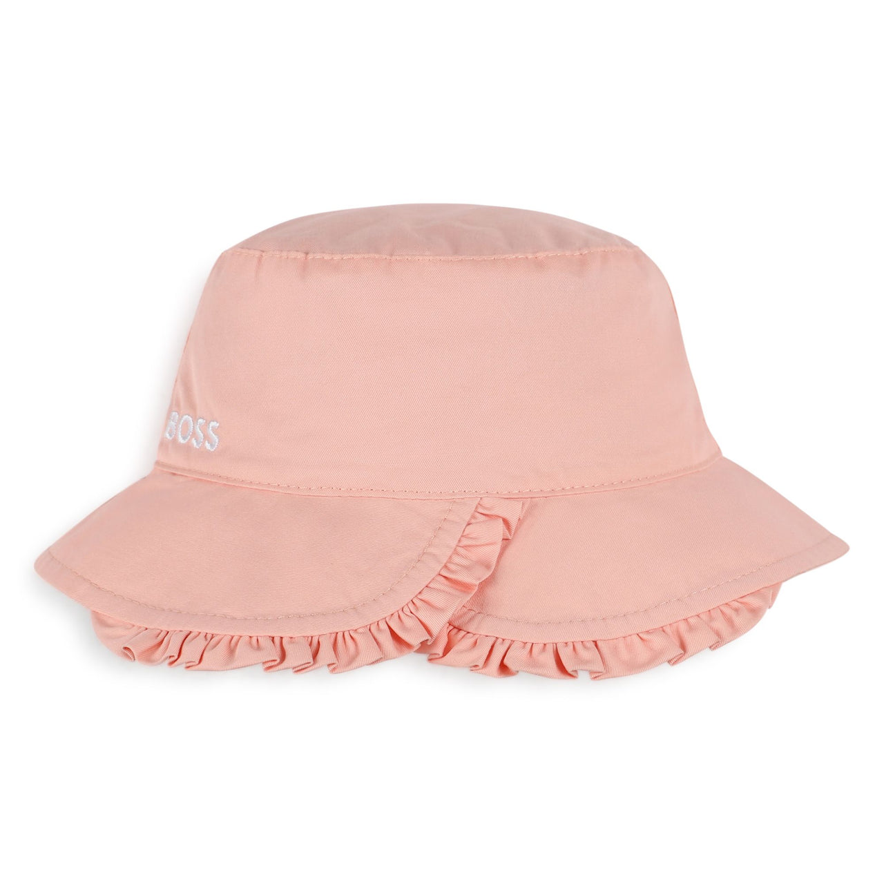 BOSS Gorro para bebe niña all logo rosa