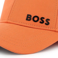 Thumbnail for BOSS Gorra o cachucha para niño y adolescente color naranja logo relieve