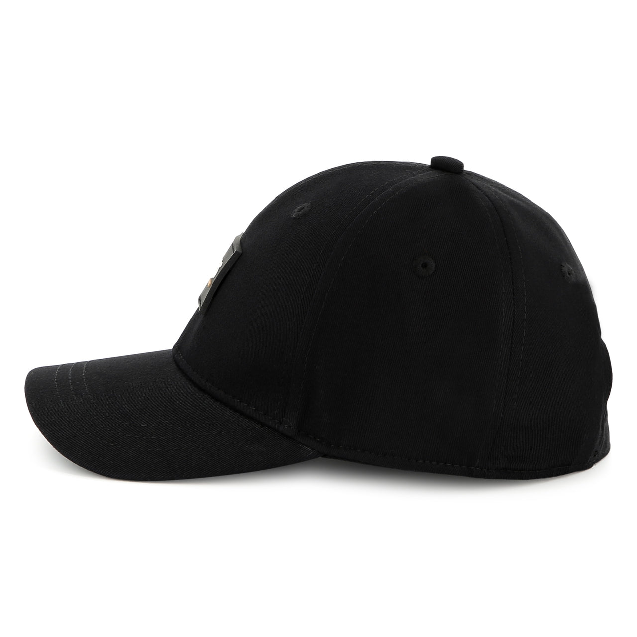 Gorra para niño y teen Boss negra pequeño logo