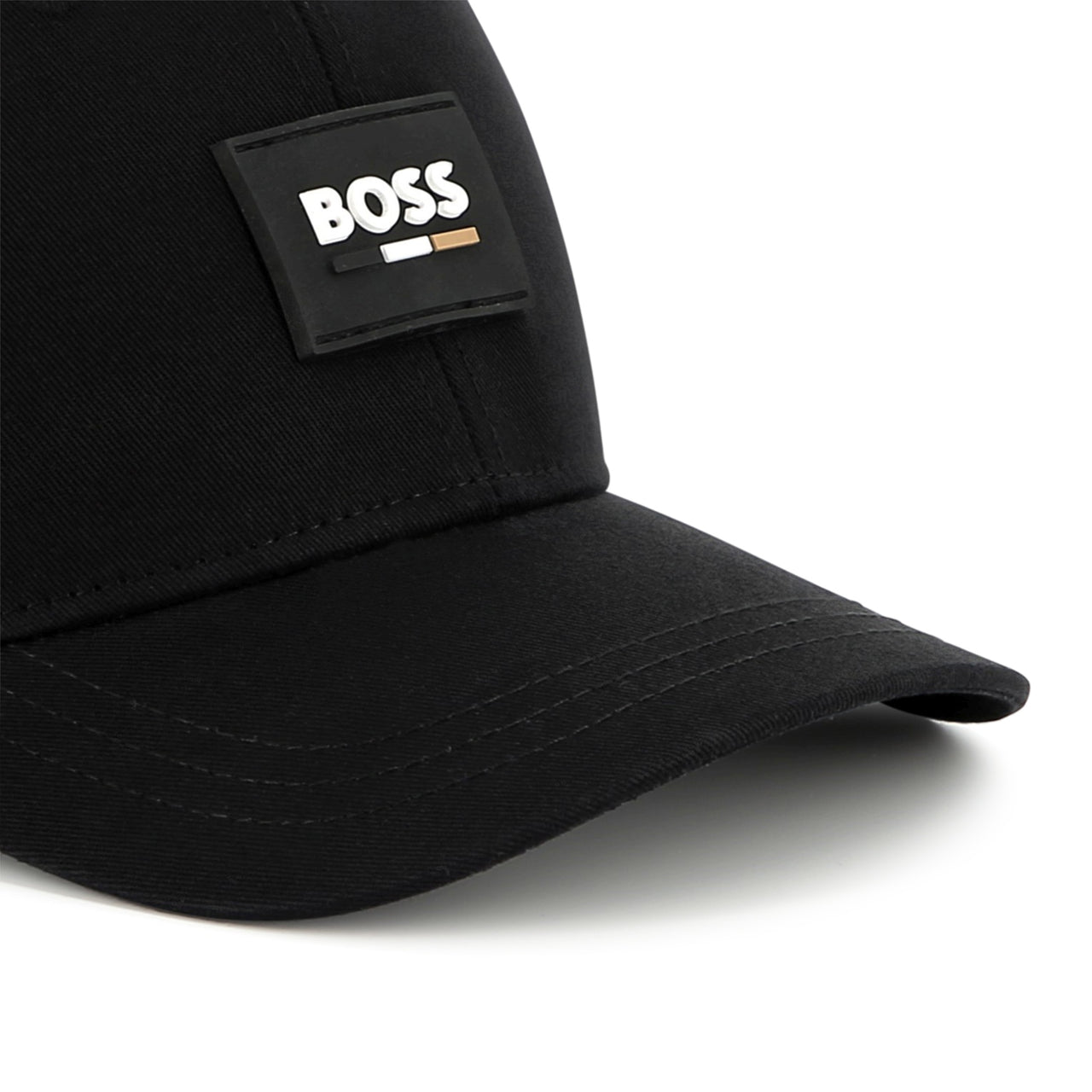 Gorra para niño y teen Boss negra pequeño logo