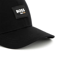 Thumbnail for Gorra para niño y teen Boss negra pequeño logo