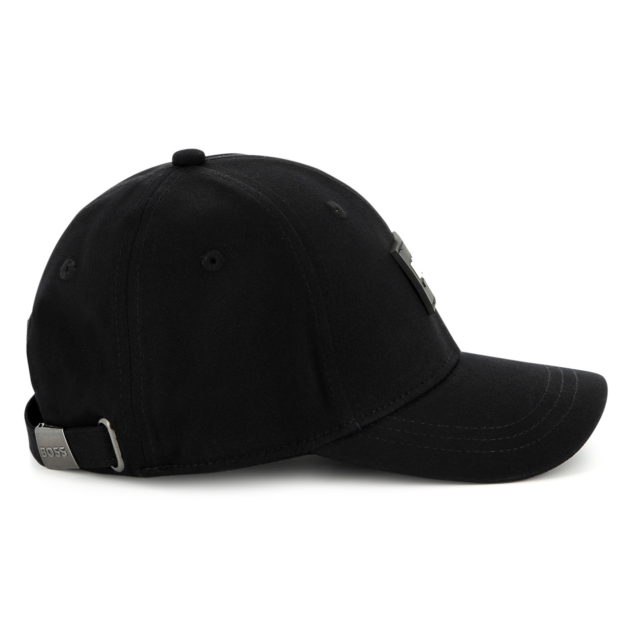 Gorra para niño y teen Boss negra pequeño logo