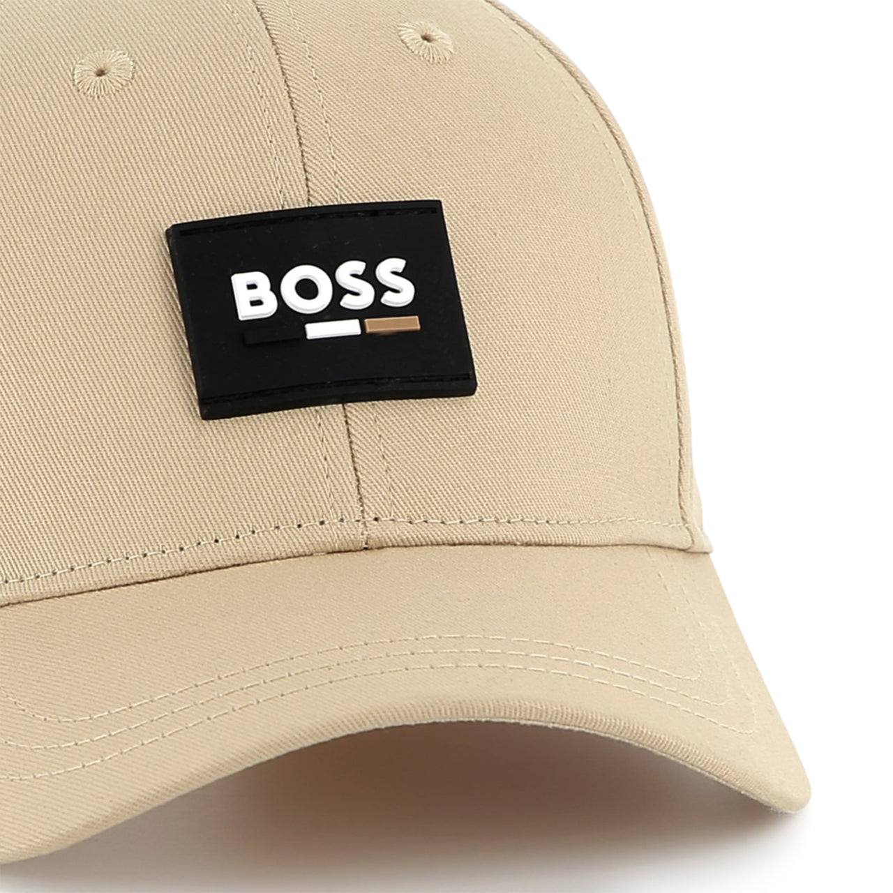 Gorra para niño y teen Boss beige pequeño logo