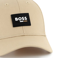 Thumbnail for Gorra para niño y teen Boss beige pequeño logo