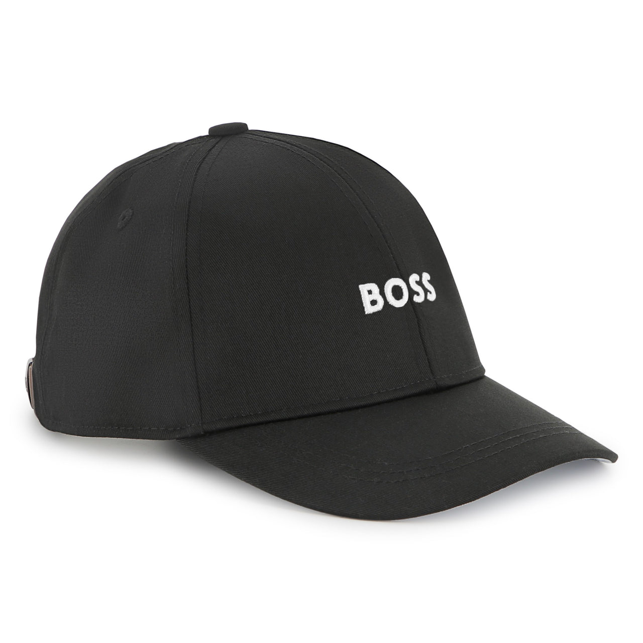 BOSS Gorra o cachucha para niño y adolescente basica color negro pequeño logo bordado