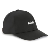 Thumbnail for BOSS Gorra o cachucha para niño y adolescente basica color negro pequeño logo bordado