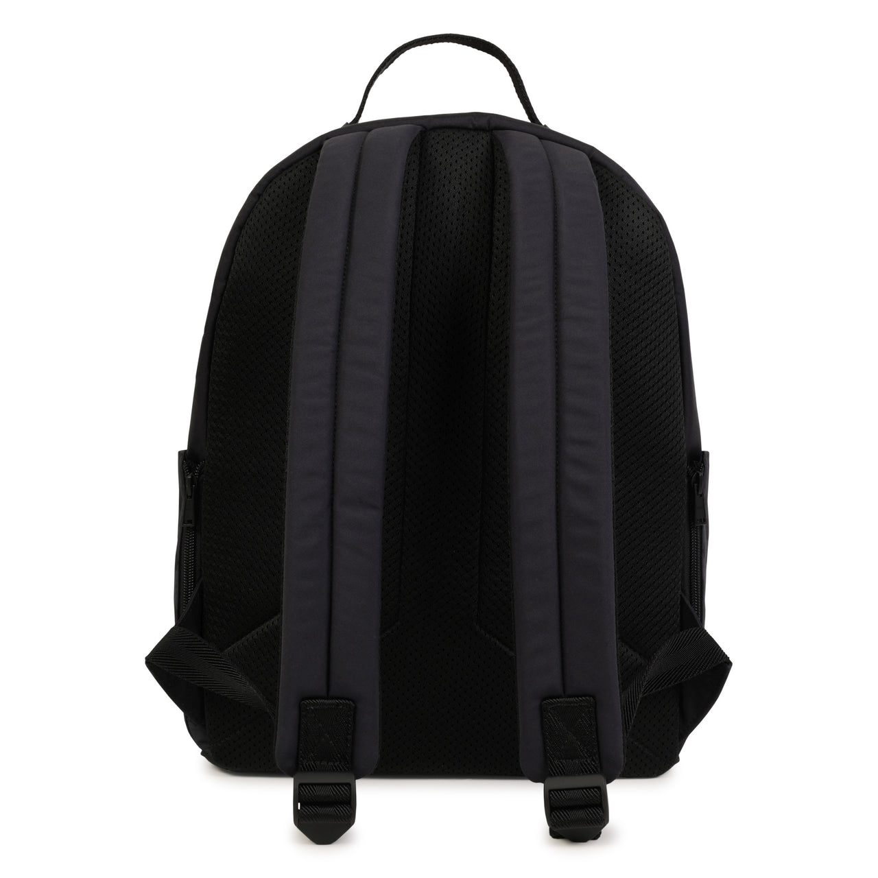 BOSS Backpack o mochila para niño y adolescente all over color negro pequeño logo blanco