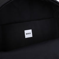 Thumbnail for BOSS Backpack o mochila  para niño y adolescente color negro pequeño logo blanco