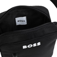Thumbnail for BOSS crossbody, bolsa o pasaportera para niño y adolescente color negro