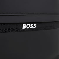 Thumbnail for BOSS Backpack o mochila para niño y adolescente rectangular color negro pequeño logo blanco