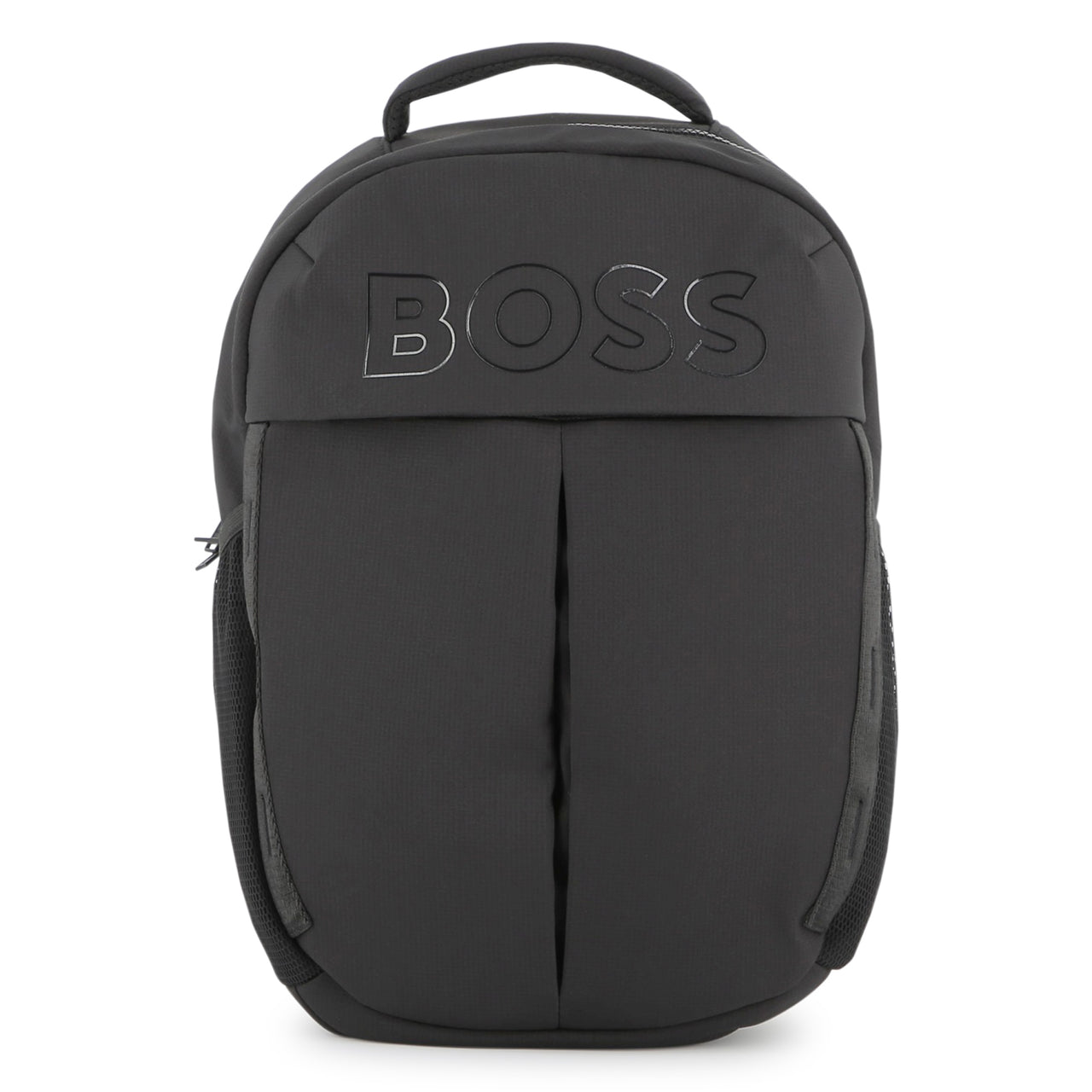 BOSS Backpack o mochila para niño y adolescente ovalada color negro pequeño al tono