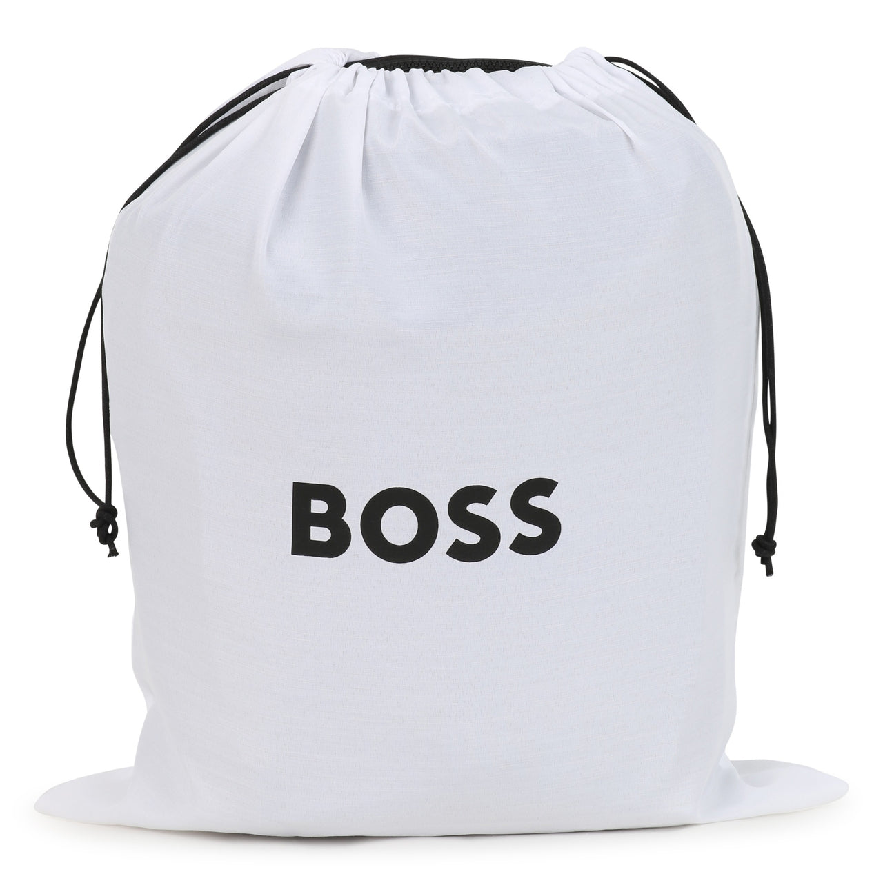 BOSS Backpack o mochila para niño y adolescente ovalada color negro pequeño al tono