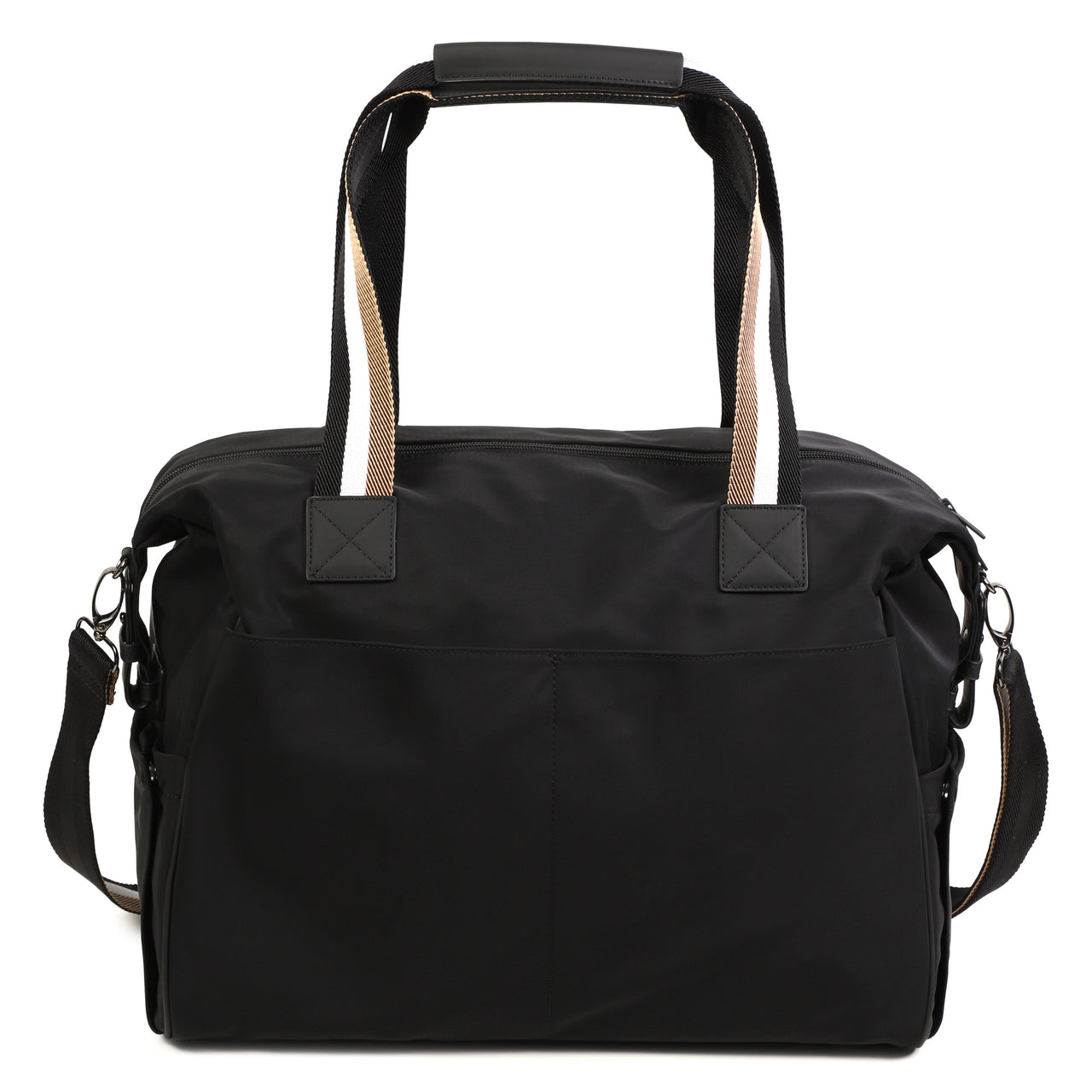 BOSS Pañalera color negro big logo al tono