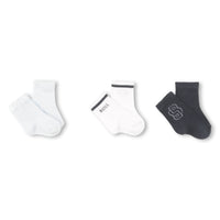 Thumbnail for BOSS Calcetines para bebe set de 3 pares azul, blanco y gris