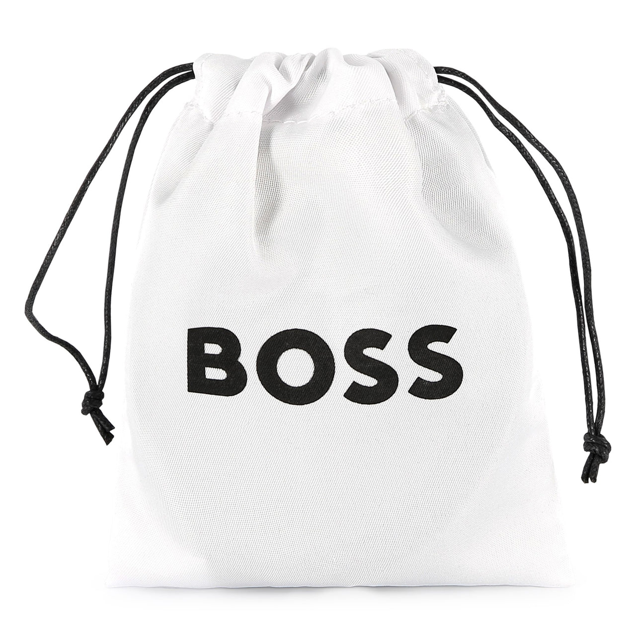 BOSS Cinturon para niño de piel color negro, hebilla con logo