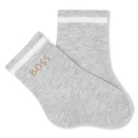 Thumbnail for BOSS Calcetines para bebe set de 3 pares beige, blanco y gris