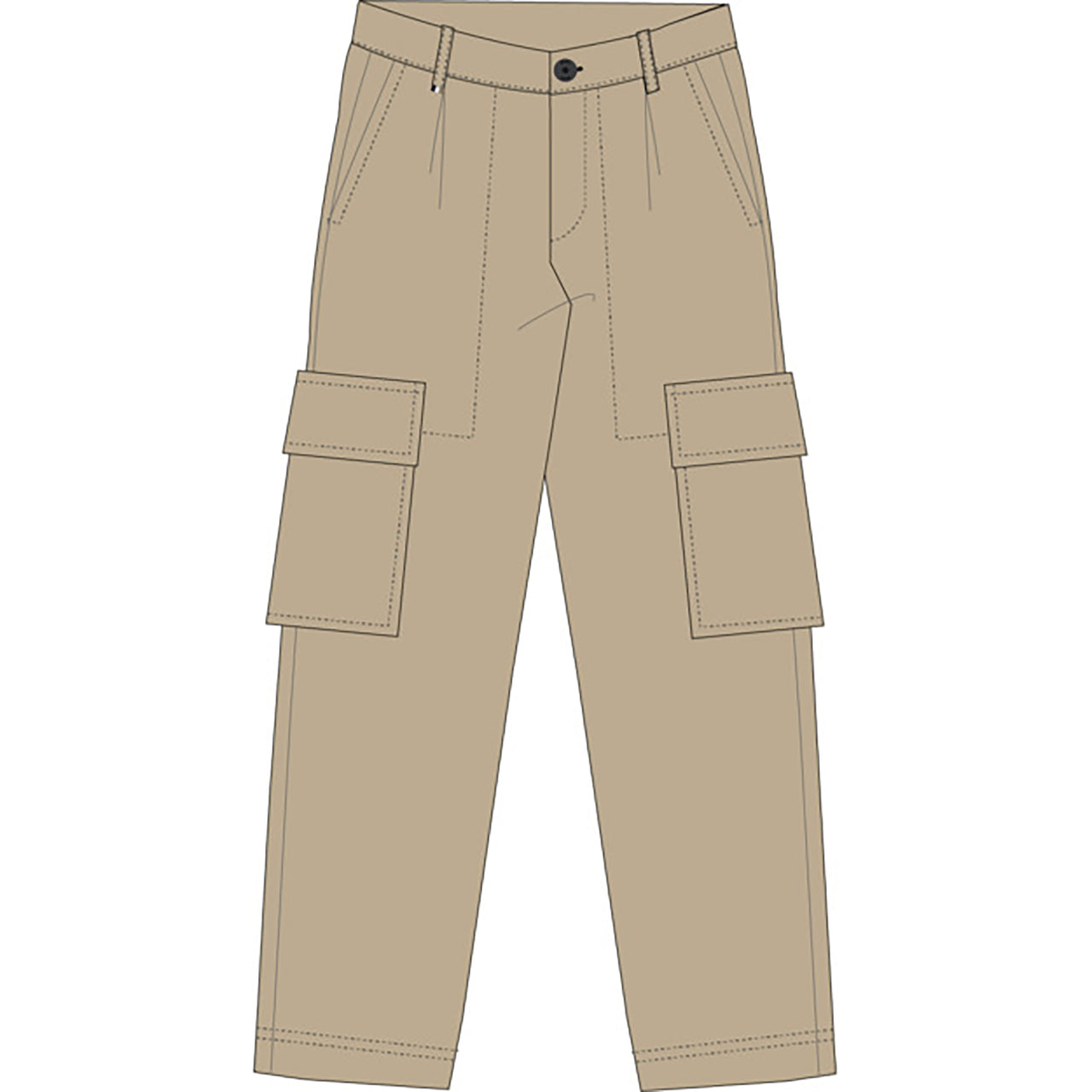 BOSS Pantalon tipo cargo beige para niño y adolescente