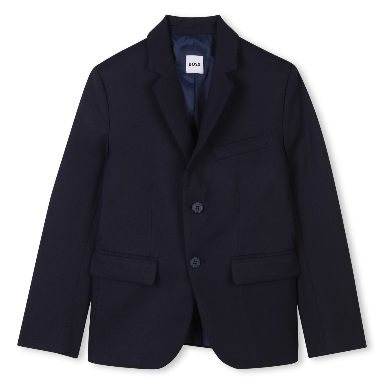 BOSS traje para niño y adolescente azul marino
