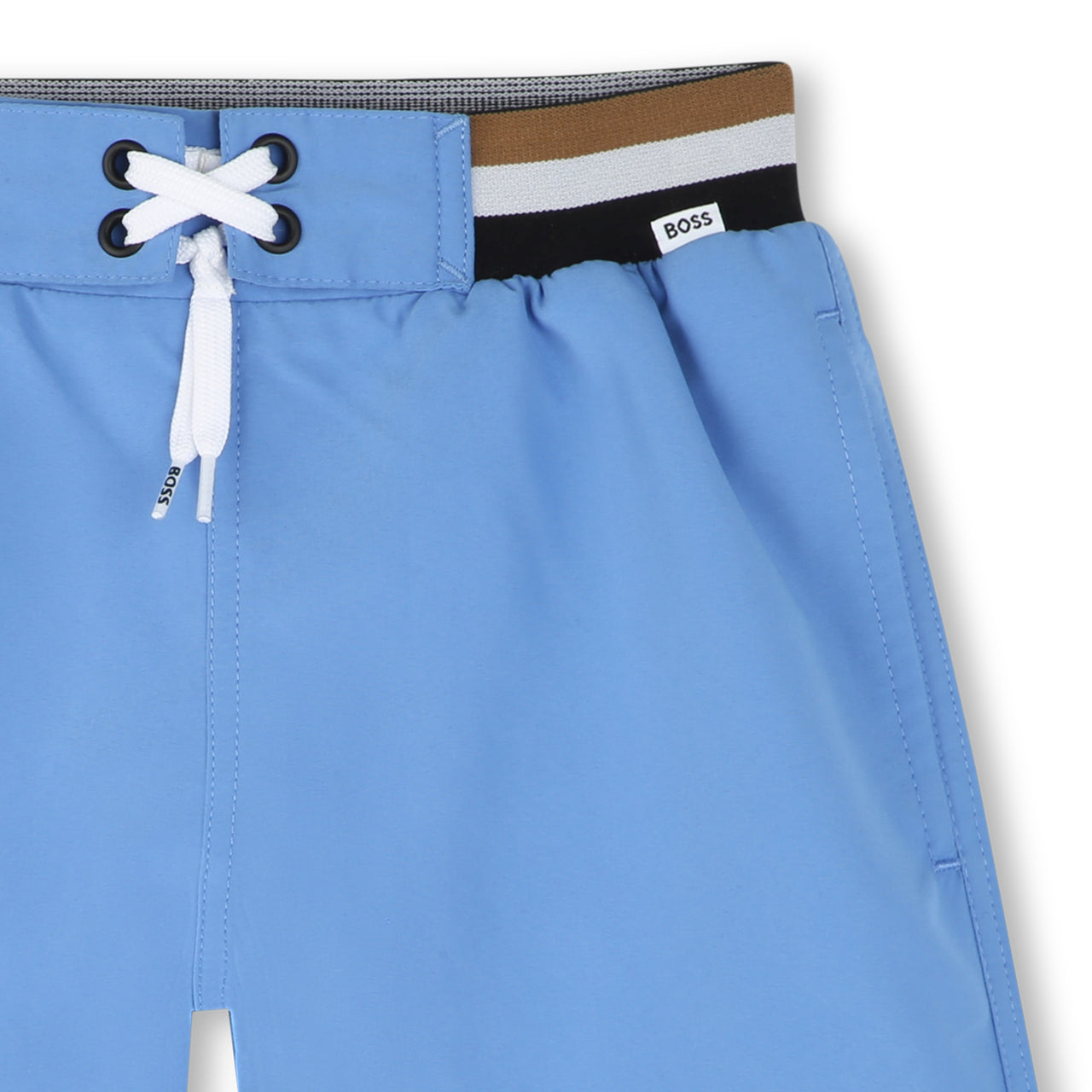 BOSS Traje de baño para niño y adolescente tipo short ajustable azul