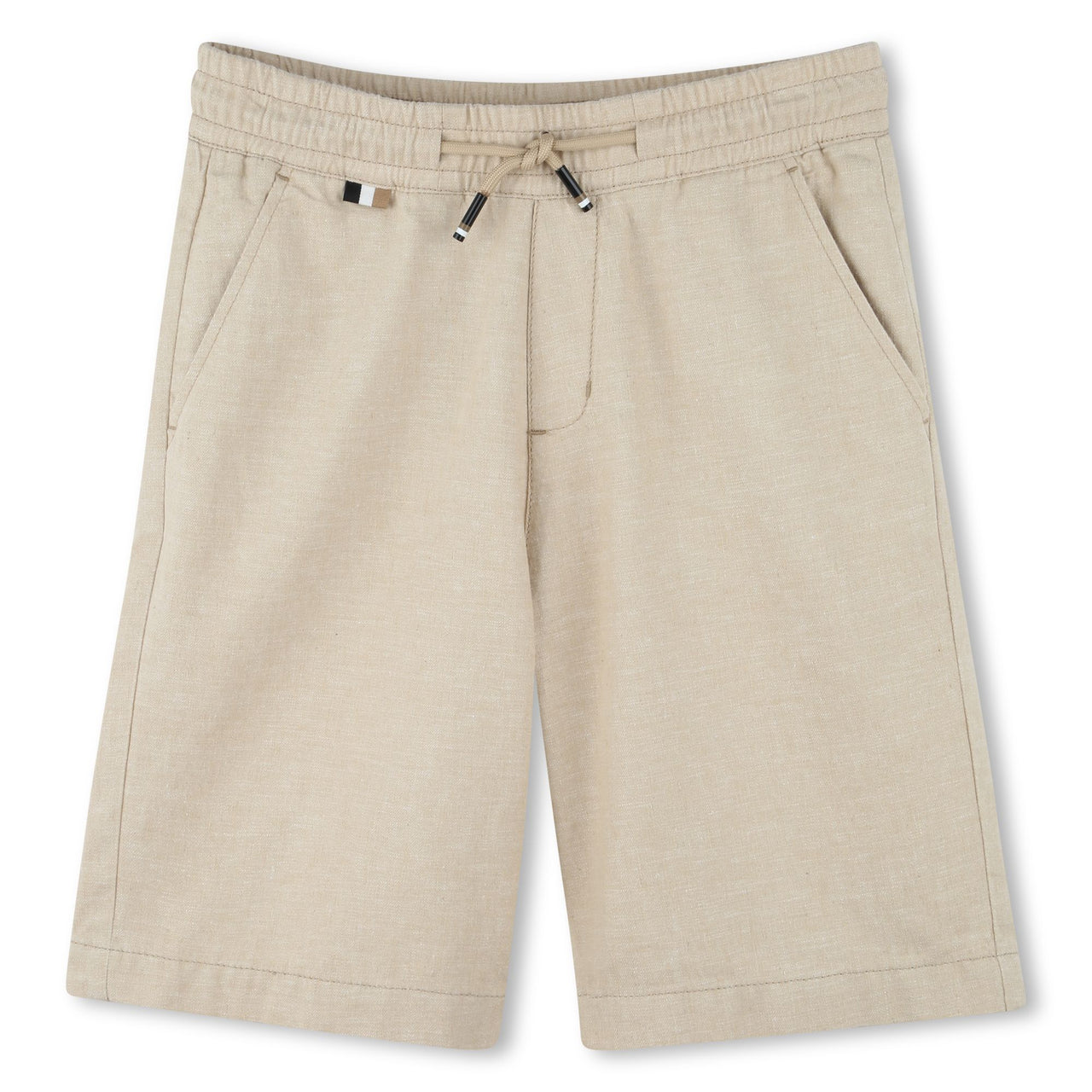 BOSS Bermuda para niño y adolescente tipo short ajustable color beige