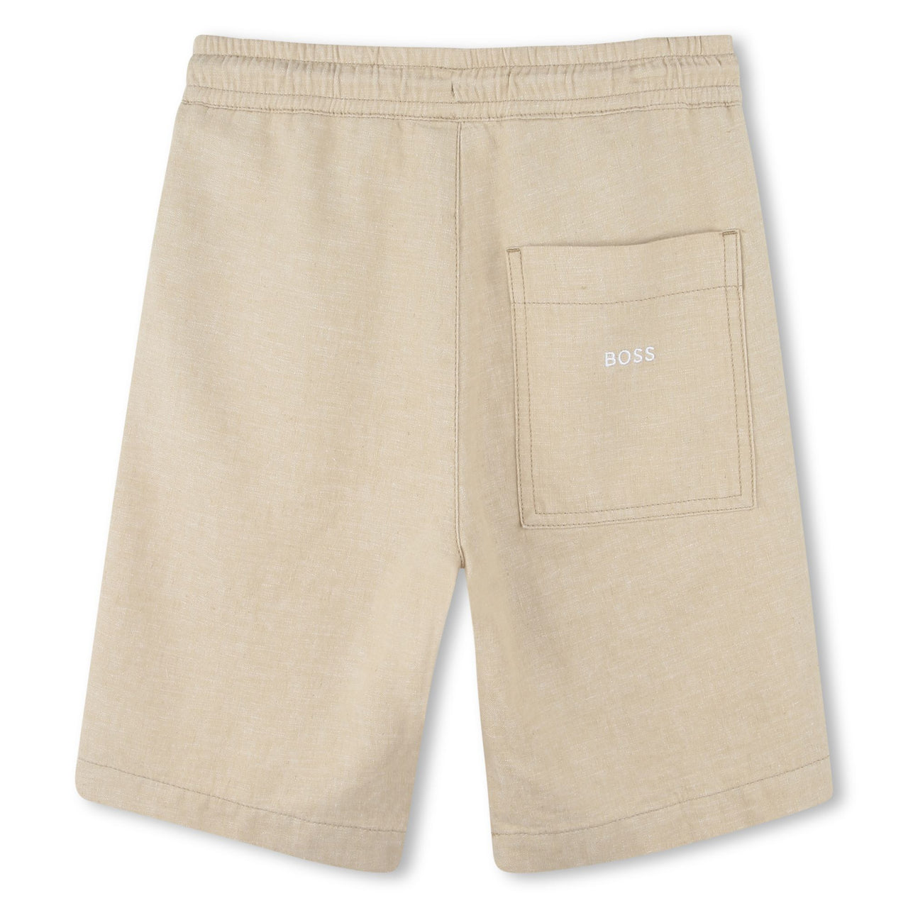 BOSS Bermuda para niño y adolescente tipo short ajustable color beige
