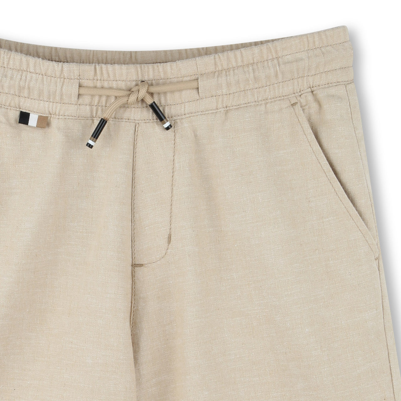 BOSS Bermuda para niño y adolescente tipo short ajustable color beige