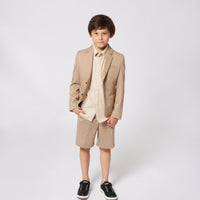 Thumbnail for BOSS Bermuda para niño y adolescente tipo short ajustable color beige