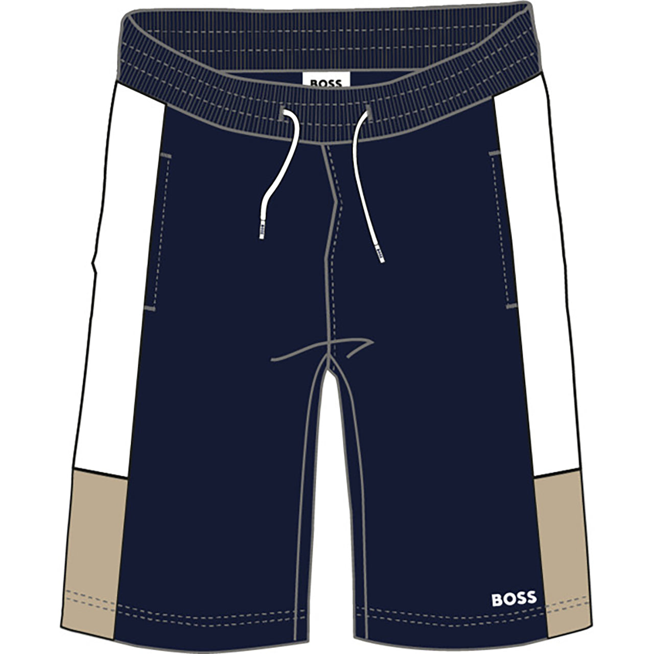 BOSS Bermuda para niño y adolescente tricolor