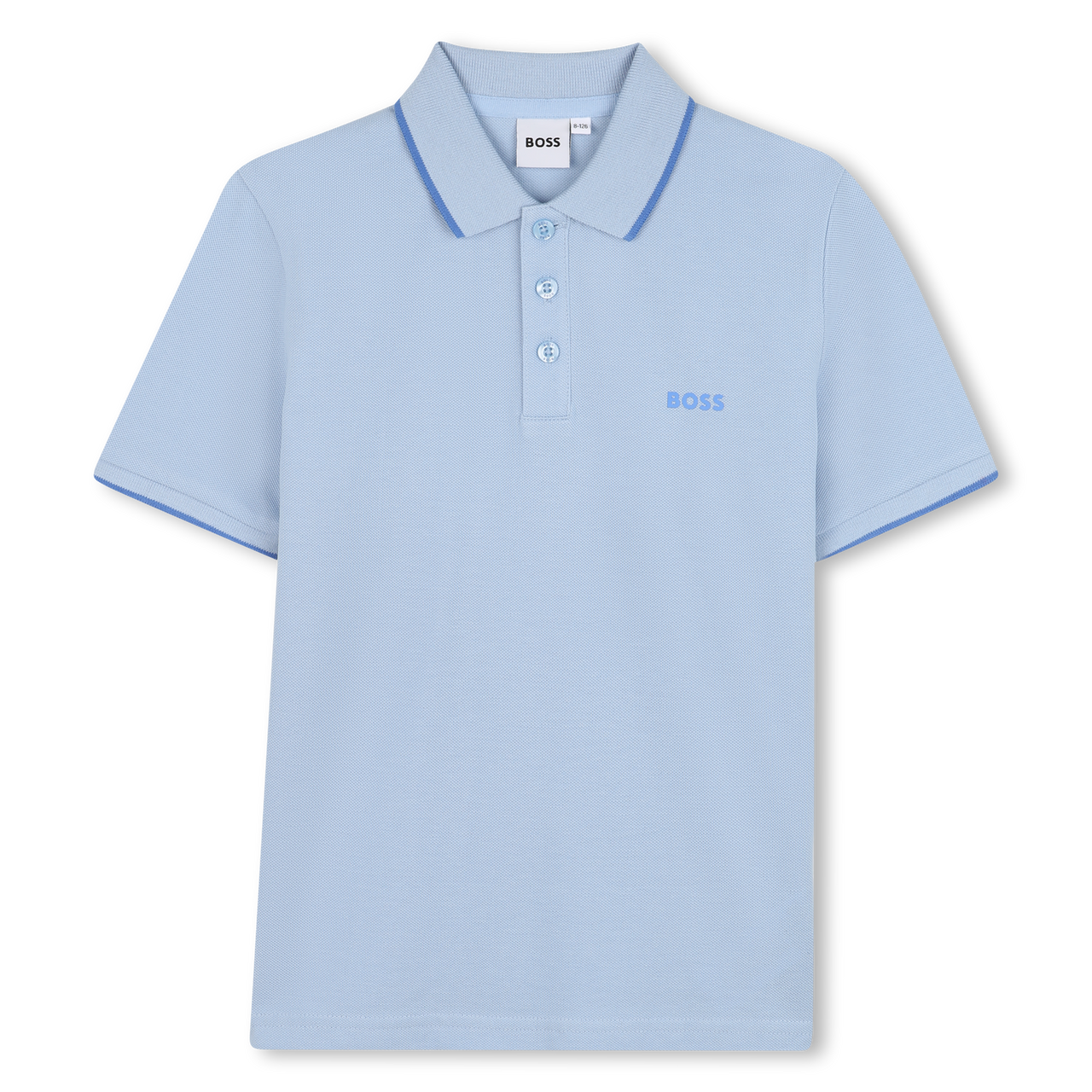 BOSS playera Polo para niño y adolescente azul