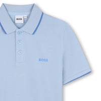 Thumbnail for BOSS playera Polo para niño y adolescente azul