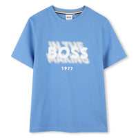 Thumbnail for BOSS Playera para niño y adolescente, azul in the Boss making