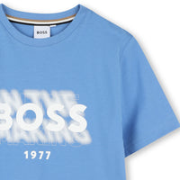 Thumbnail for BOSS Playera para niño y adolescente, azul in the Boss making