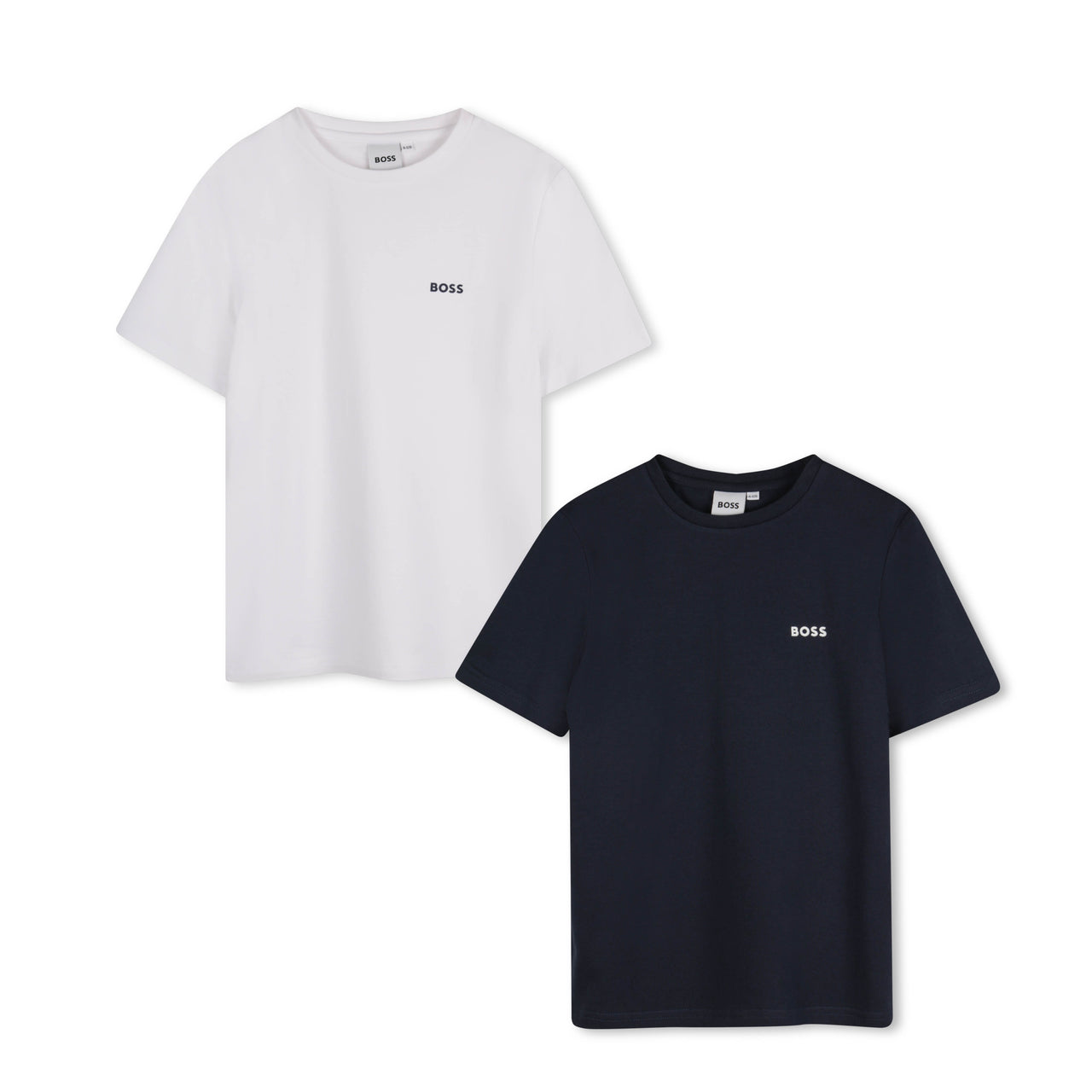 BOSS Set de 2 playeras para niño y adolescente SS25 azul marino
