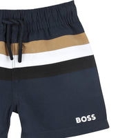 Thumbnail for BOSS Traje de baño para bebe tipo short ajustable banda tricolor