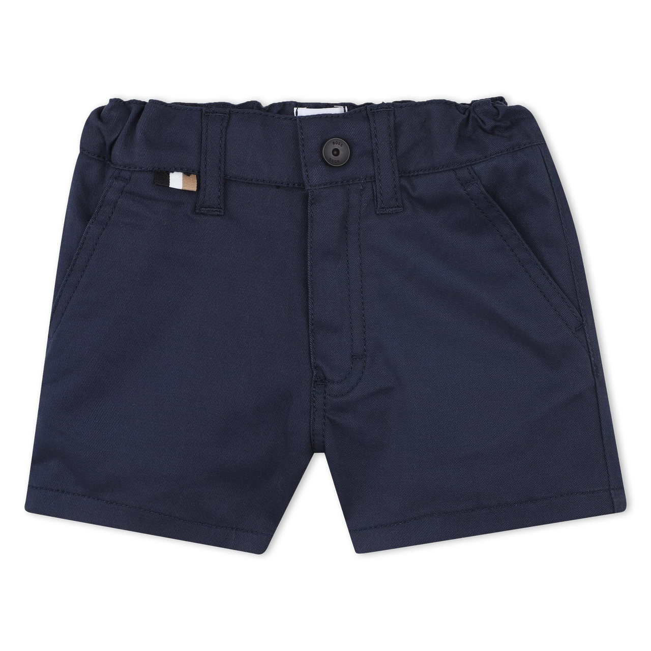 BOSS Short de mezclilla para bebe color azul marino