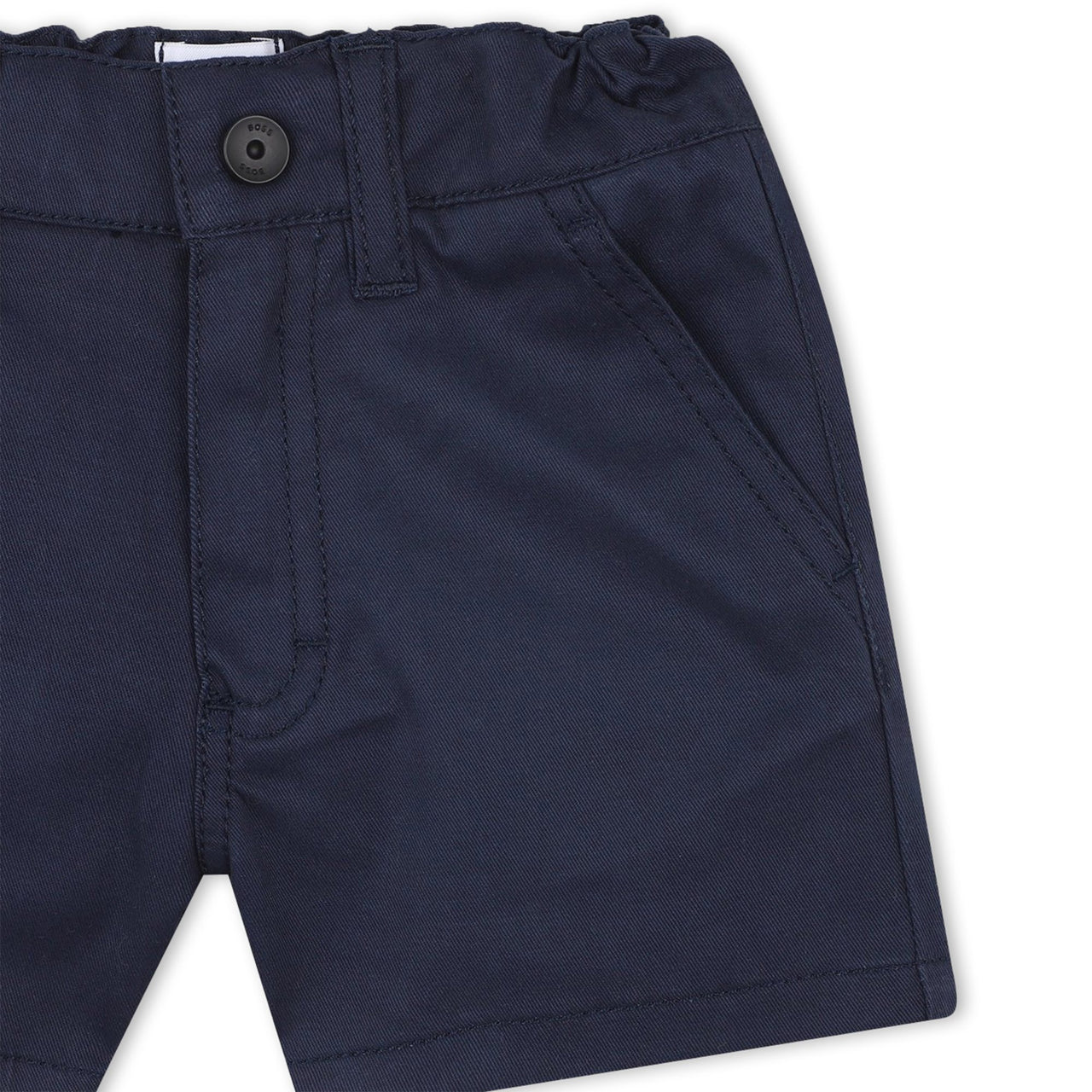 BOSS Short de mezclilla para bebe color azul marino