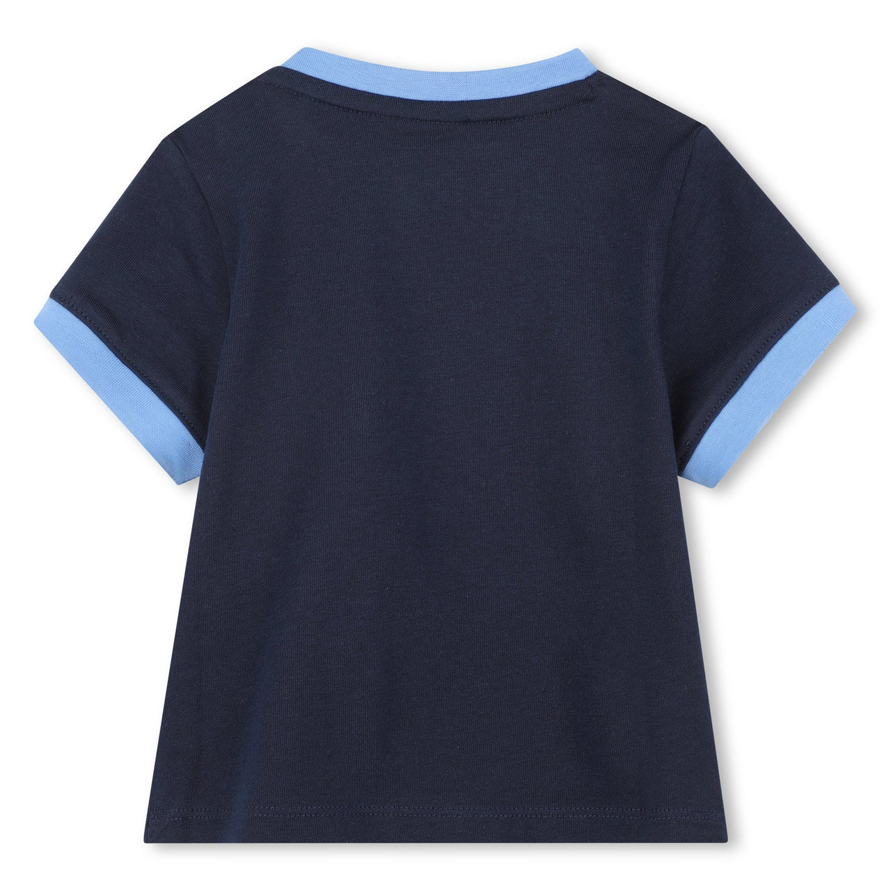 BOSS Playera para bebe azul marino logo difuminado