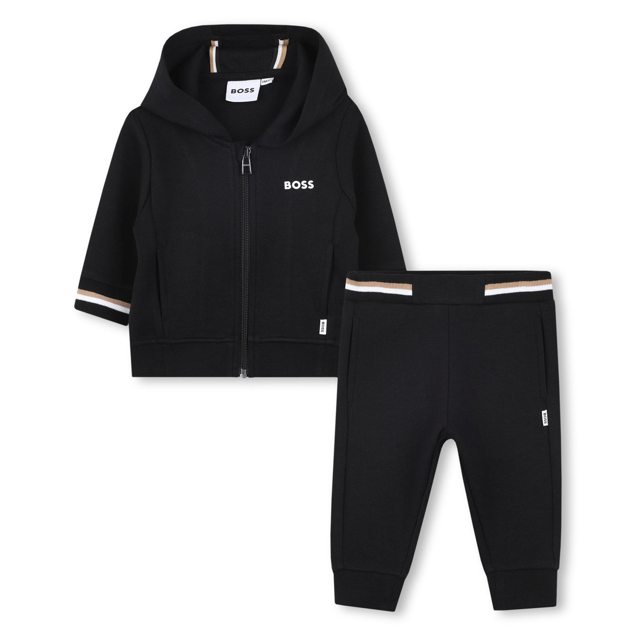 BOSS Set de pants para bebe azul negro