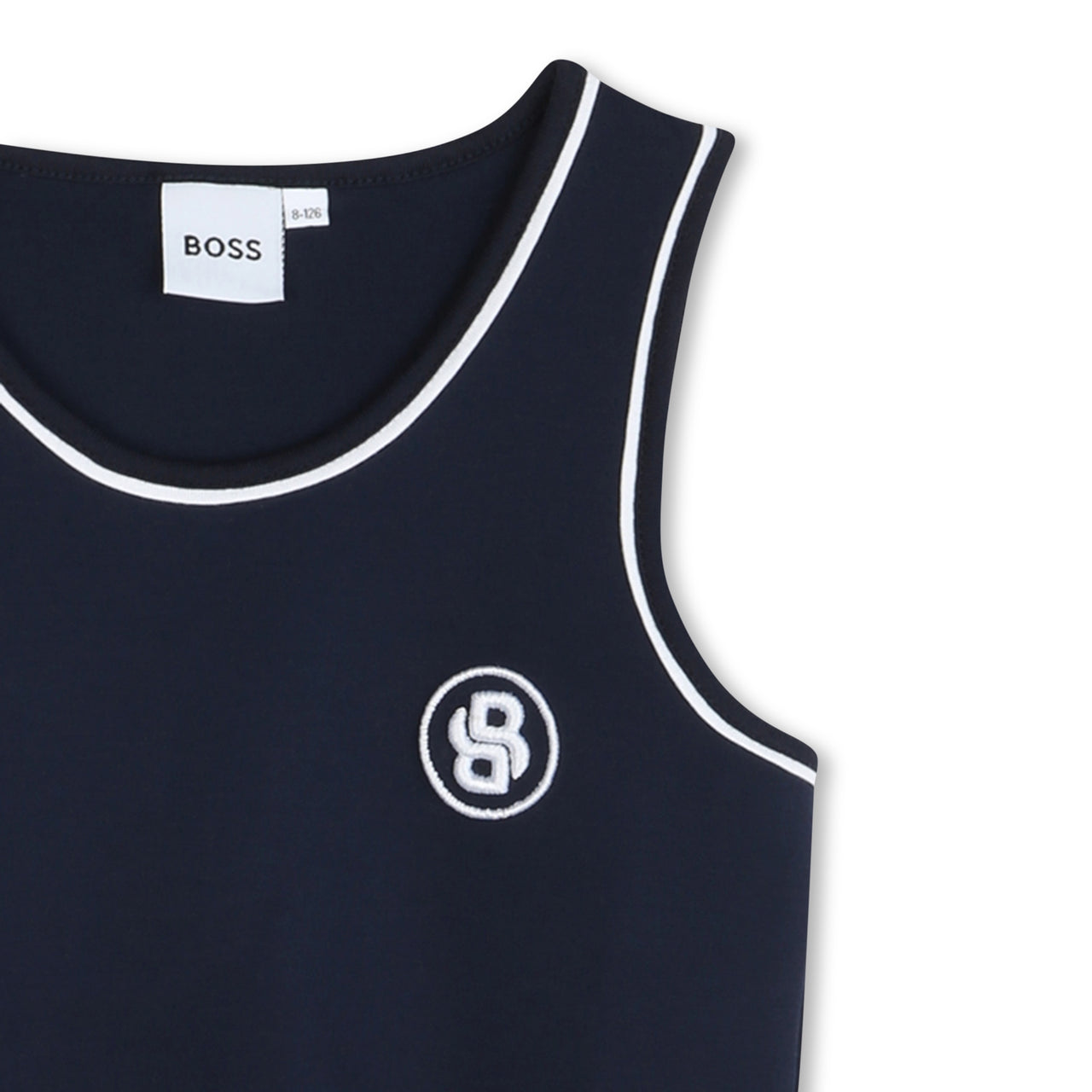 BOSS vestido para niña y adolescente color azul marino sin manga