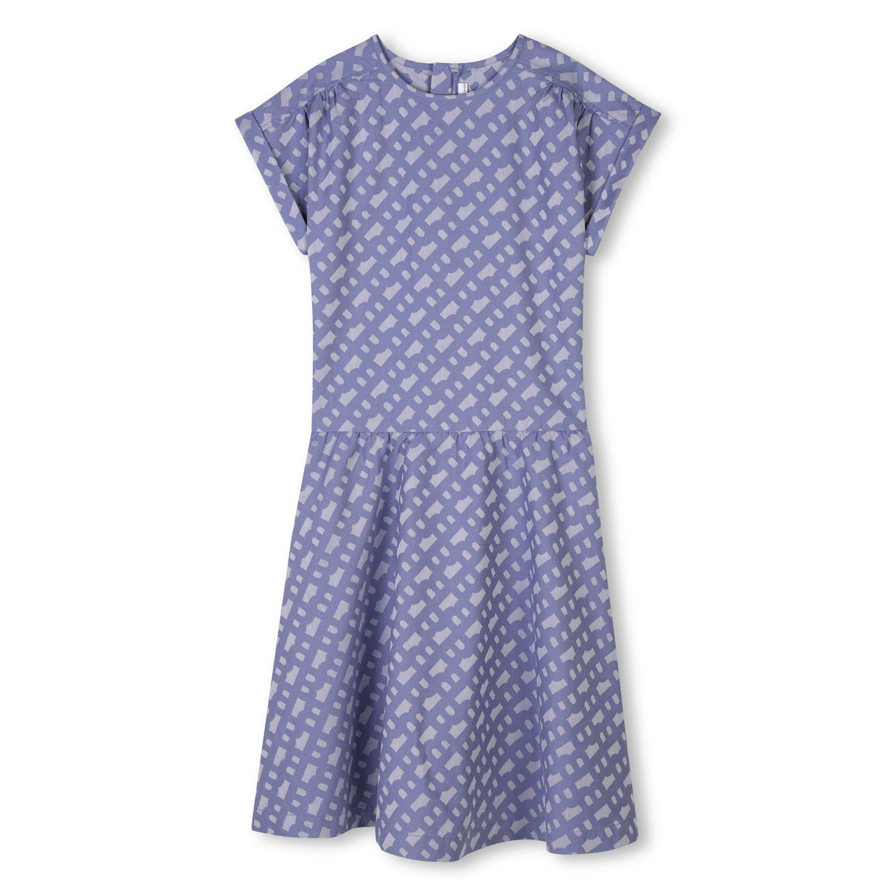 BOSS Vestido para niña y adolescente azul all over print logo